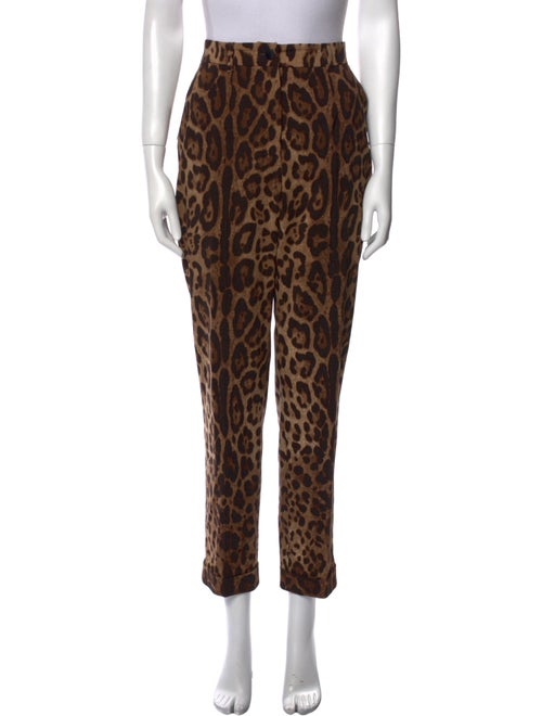 Dolce & Gabbana Wool Straight Leg Pants