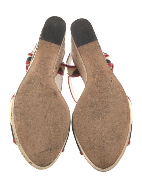 Dolce & Gabbana Patent Leather Printed Sandals