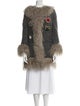Dolce & Gabbana Wool Faux Fur Coat