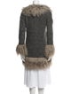 Dolce & Gabbana Wool Faux Fur Coat