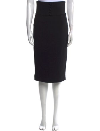 Dolce & Gabbana Scalloped Accent Midi Length Skirt