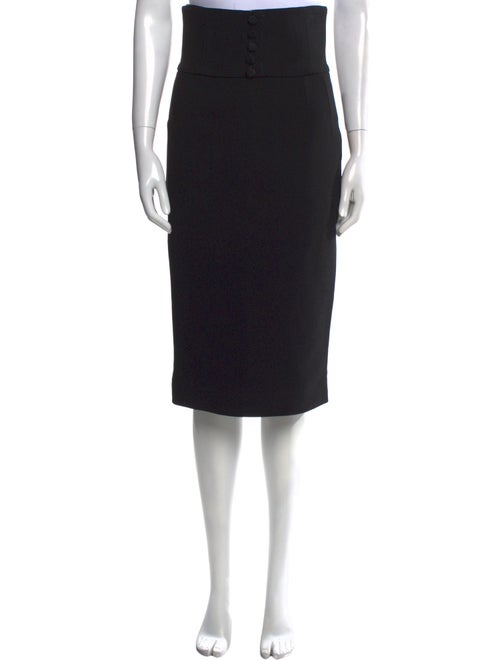 Dolce & Gabbana Scalloped Accent Midi Length Skirt