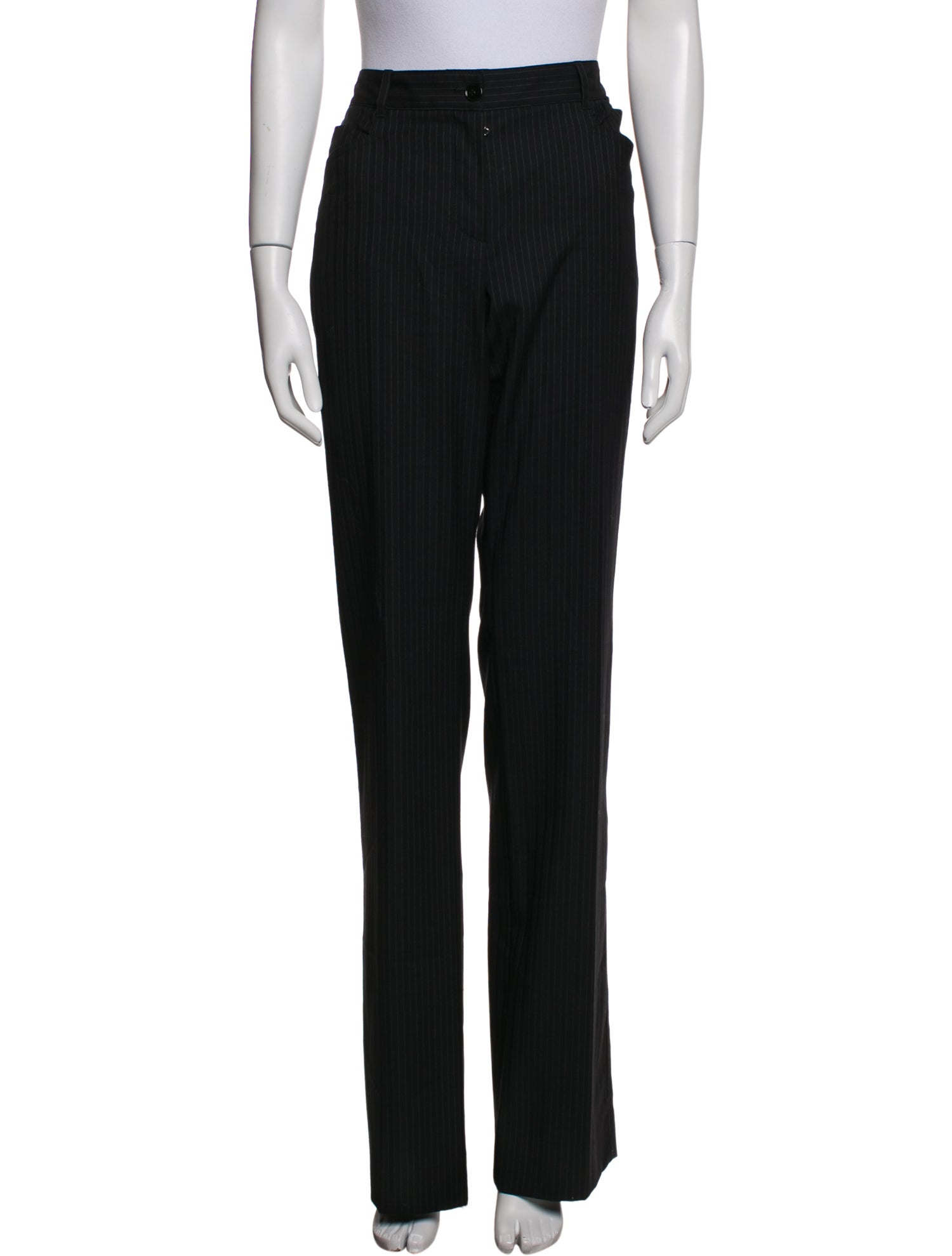 Dolce & Gabbana Virgin Wool Wide Leg Pants