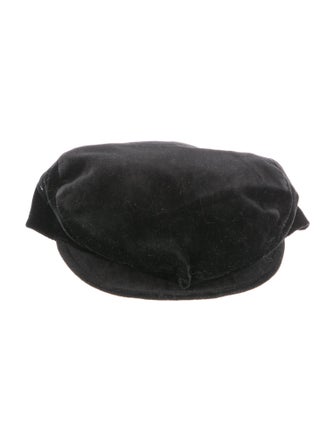 Dolce & Gabbana Velvet Newsboy Cap