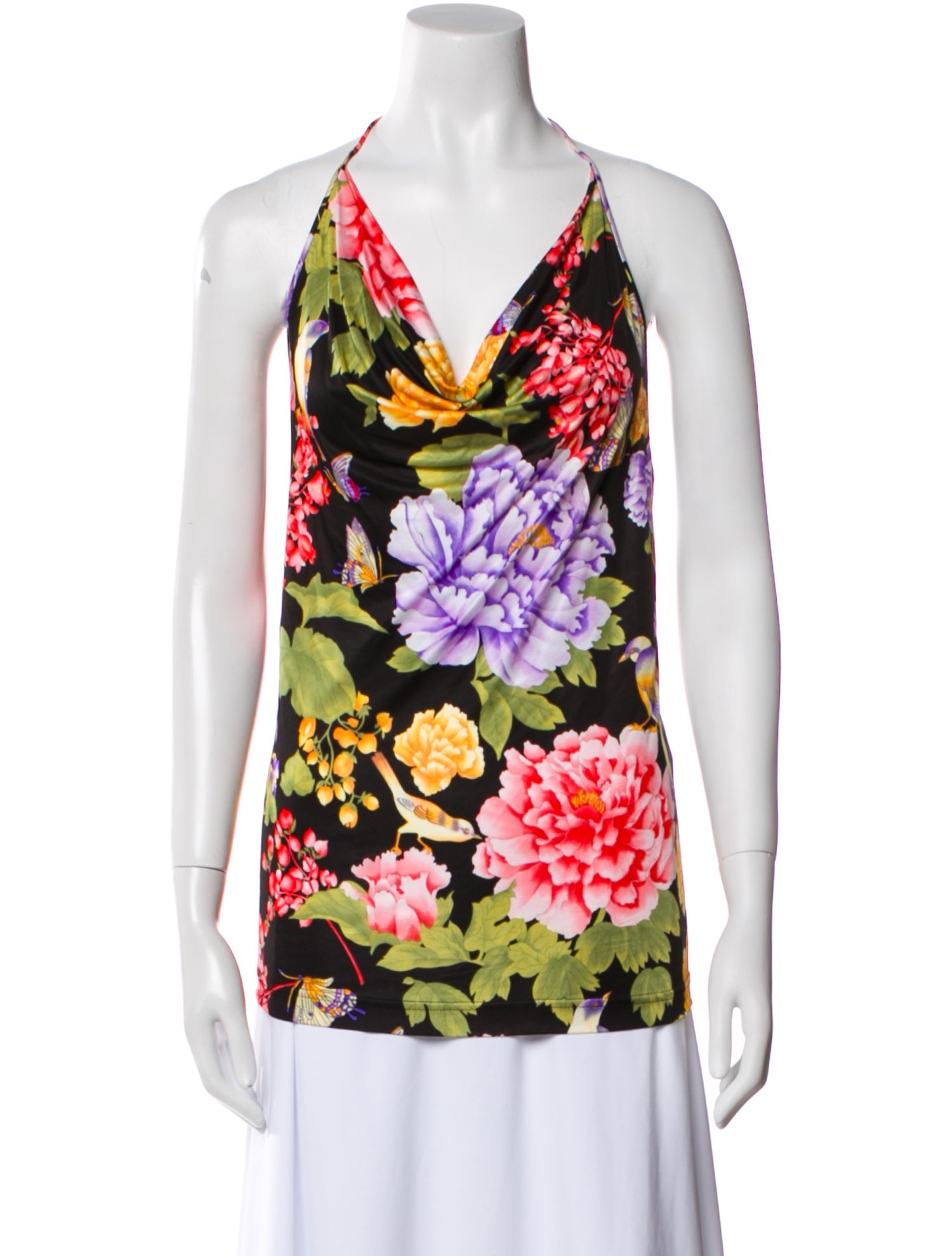 Dolce & Gabbana Silk Floral Print Top