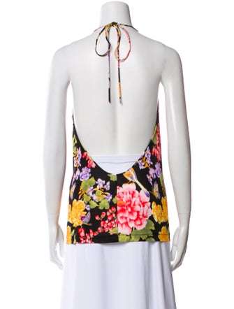Dolce & Gabbana Silk Floral Print Top