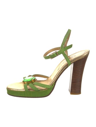 Dolce & Gabbana Suede Slingback Sandals