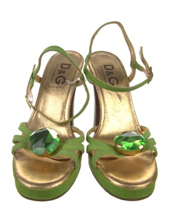 Dolce & Gabbana Suede Slingback Sandals