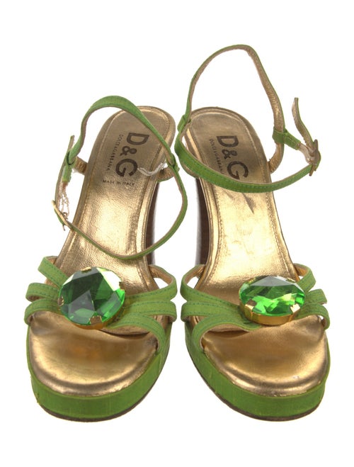 Dolce & Gabbana Suede Slingback Sandals