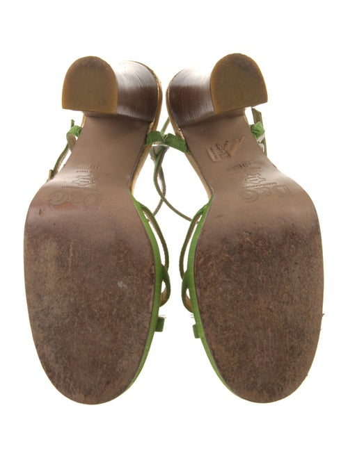 Dolce & Gabbana Suede Slingback Sandals