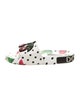 Dolce & Gabbana Rubber Polka Dot Print Slides