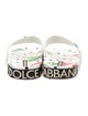 Dolce & Gabbana Rubber Polka Dot Print Slides