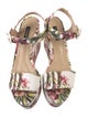 Dolce & Gabbana Canvas Floral Print Sandals