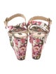 Dolce & Gabbana Canvas Floral Print Sandals