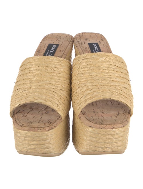 Dolce & Gabbana Straw Espadrilles