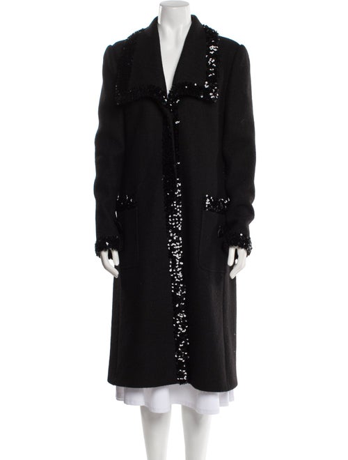 Dolce & Gabbana Wool Faux Fur Coat