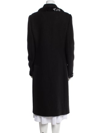 Dolce & Gabbana Wool Faux Fur Coat