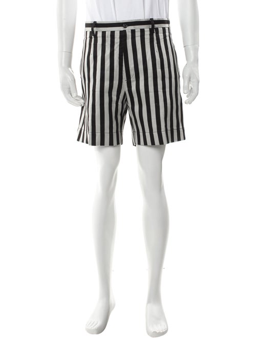 Dolce & Gabbana Striped Flat Front Shorts