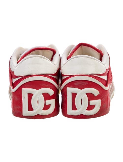 Dolce & Gabbana Leather Printed Sneakers