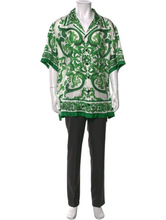 Dolce & Gabbana Silk Printed Shirt