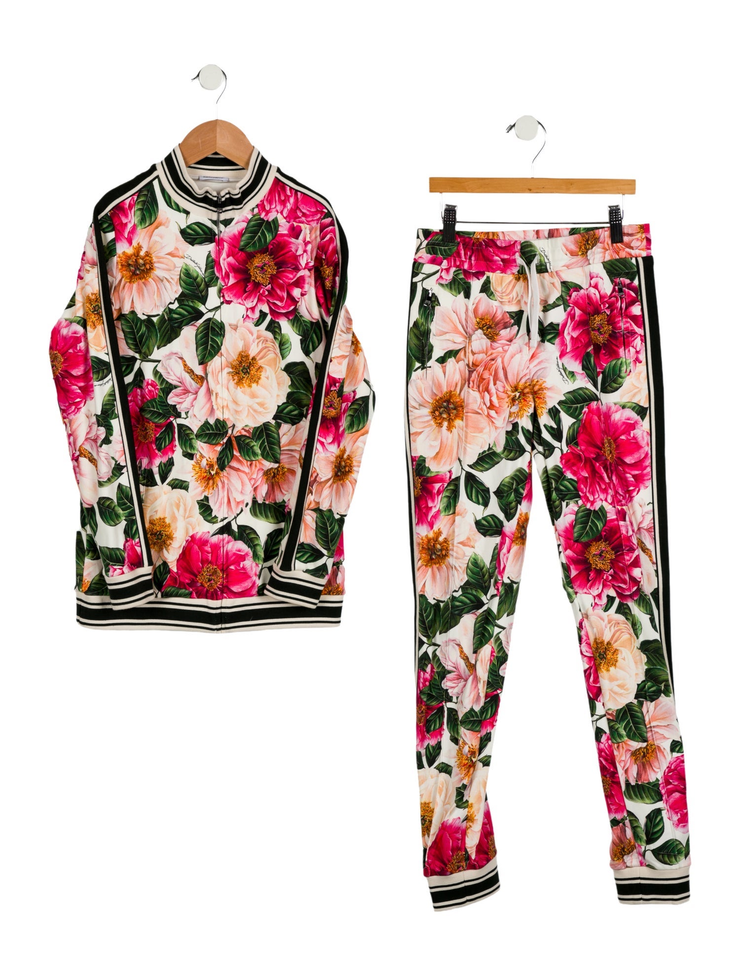 Dolce & Gabbana Girls' Floral Two Piece Sweat Suit