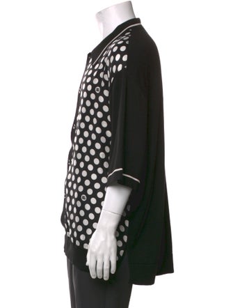 Dolce & Gabbana Silk Polka Dot Print Shirt