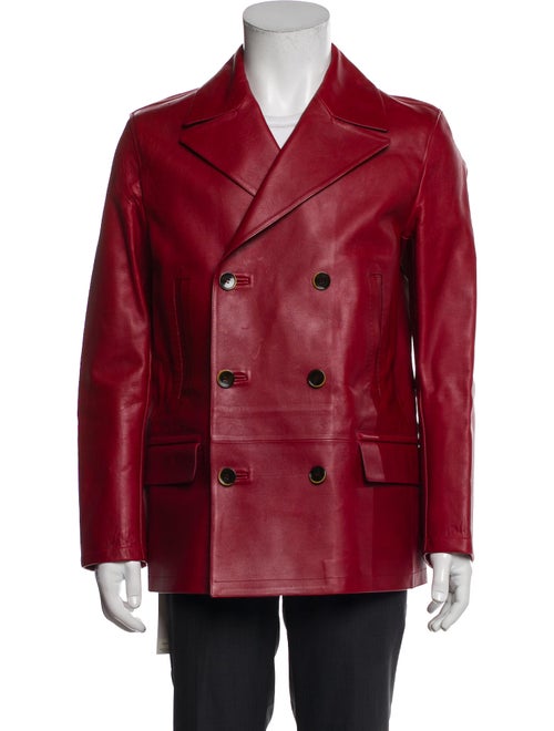 Dolce & Gabbana Calf Leather Peacoat