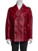 Dolce & Gabbana Calf Leather Peacoat