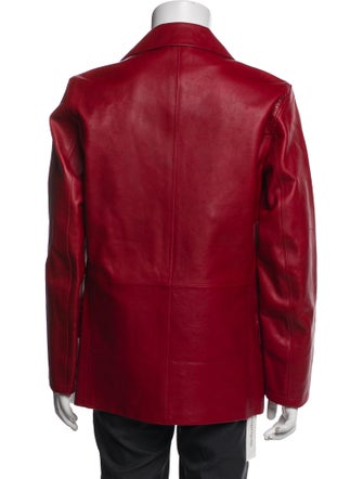 Dolce & Gabbana Calf Leather Peacoat