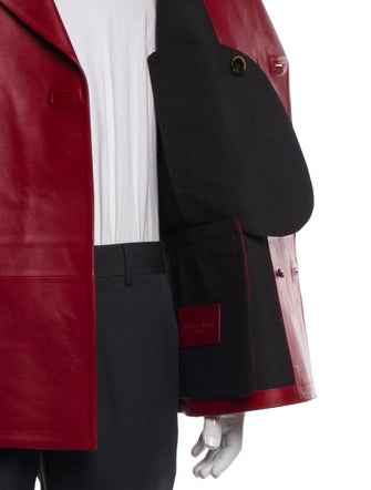 Dolce & Gabbana Calf Leather Peacoat