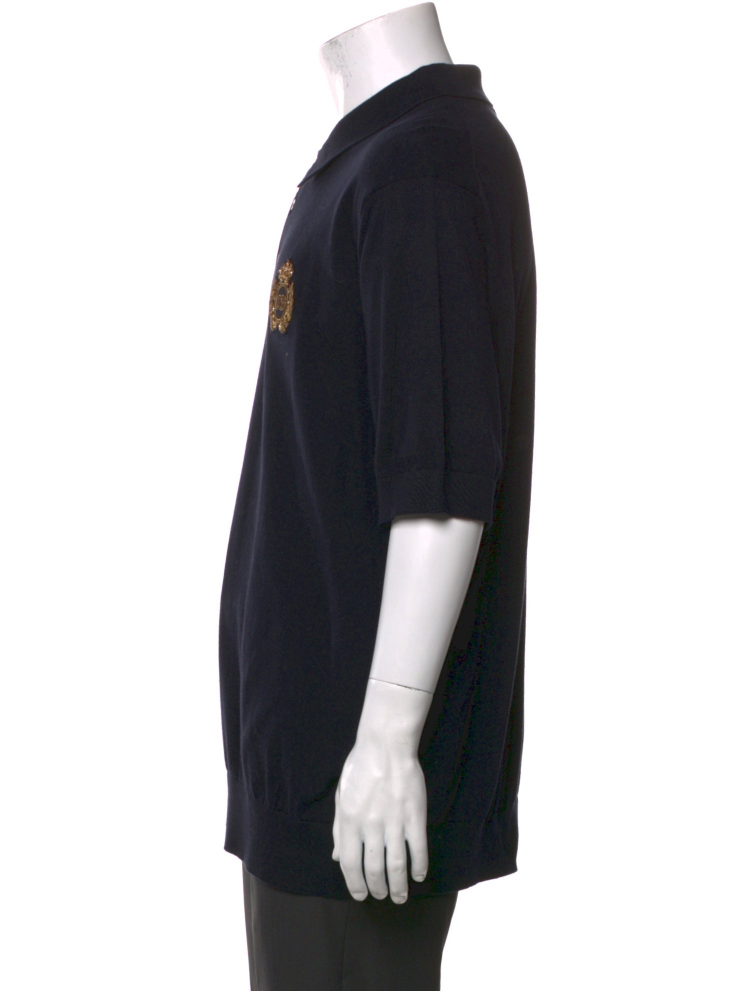 Dolce & Gabbana Crew Neck Short Sleeve Polo Shirt w/ Tags