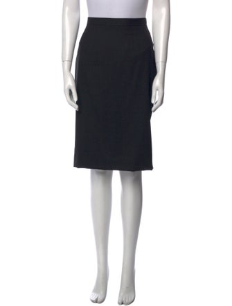 Dolce & Gabbana Virgin Wool Knee-Length Skirt