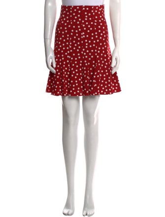 Dolce & Gabbana Polka Dot Print Knee-Length Skirt