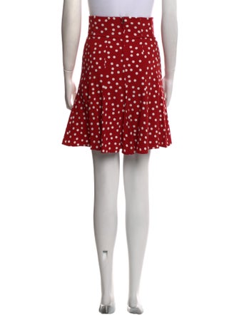 Dolce & Gabbana Polka Dot Print Knee-Length Skirt