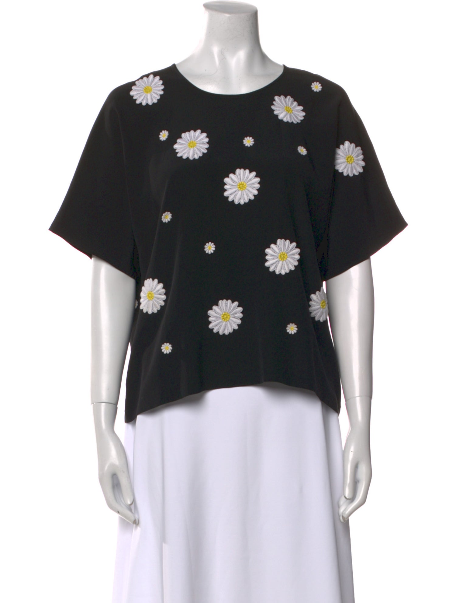 Dolce & Gabbana Silk Floral Print T-Shirt