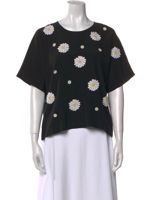 Dolce & Gabbana Silk Floral Print T-Shirt