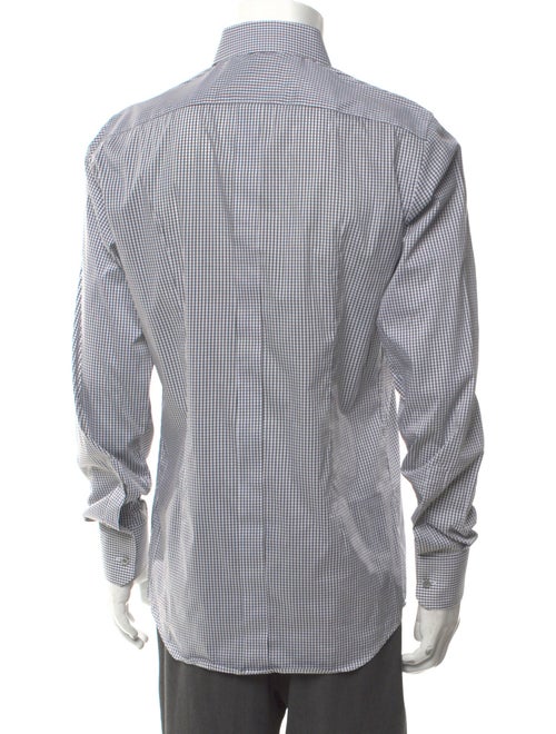 Dolce & Gabbana Plaid Print Long Sleeve Dress Shirt