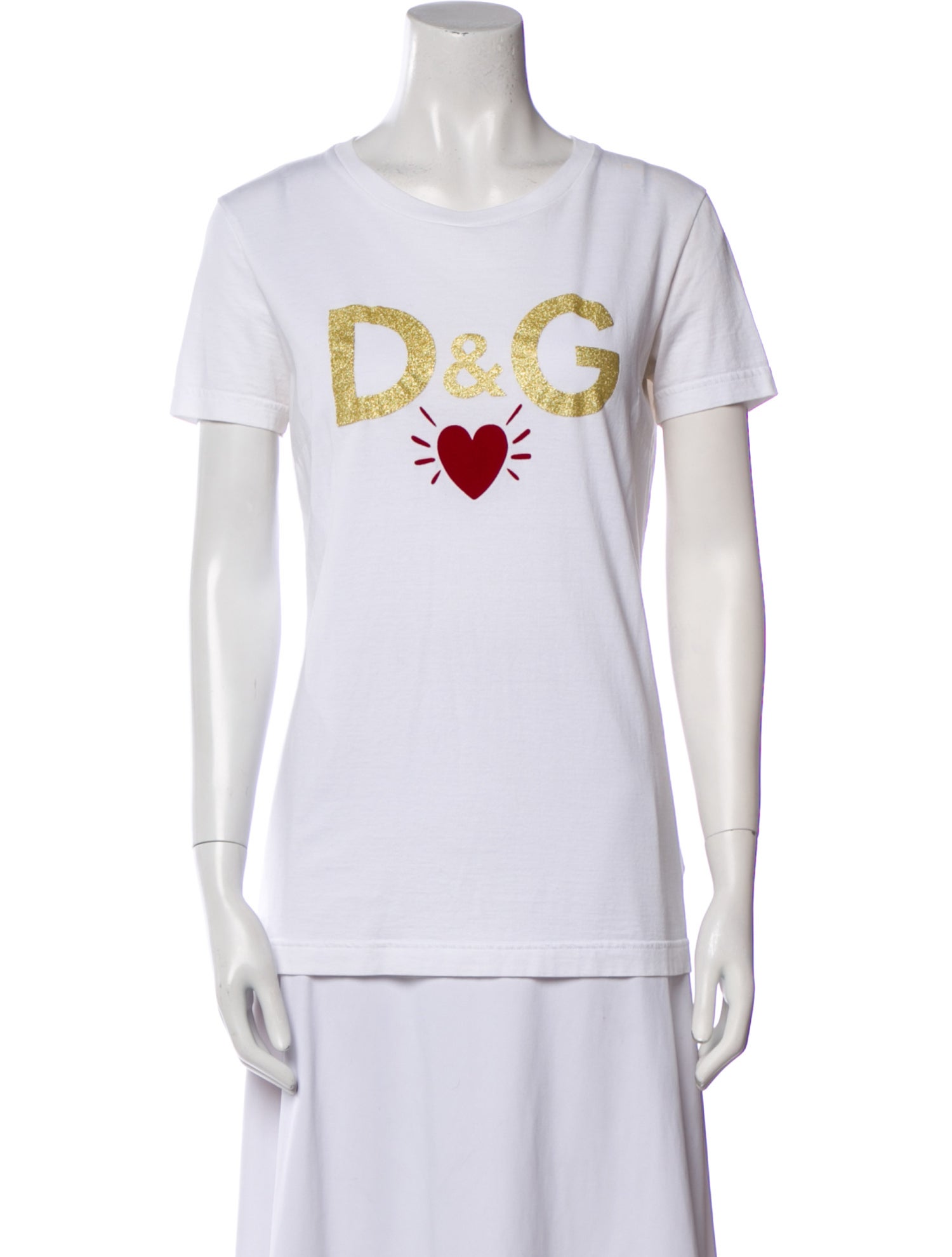 Dolce & Gabbana Graphic Print Crew Neck T-Shirt