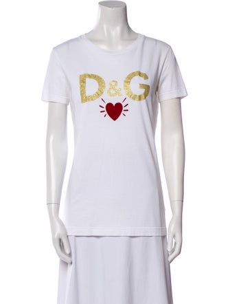 Dolce & Gabbana Graphic Print Crew Neck T-Shirt