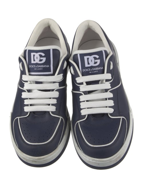 Dolce & Gabbana Leather Printed Sneakers