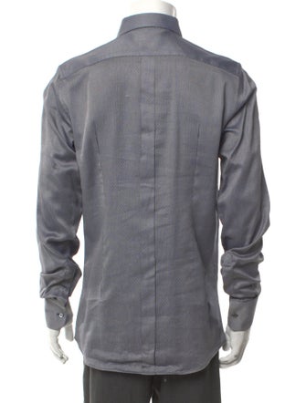 Dolce & Gabbana Plaid Print Long Sleeve Dress Shirt