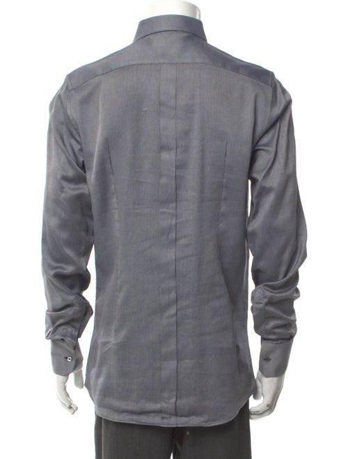 Dolce & Gabbana Plaid Print Long Sleeve Dress Shirt