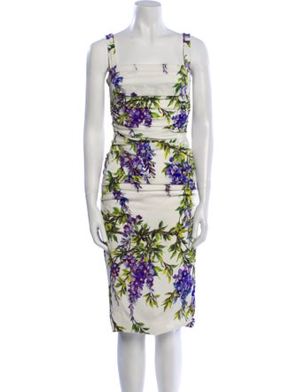 Dolce & Gabbana Silk Midi Length Dress