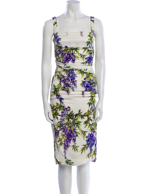 Dolce & Gabbana Silk Midi Length Dress