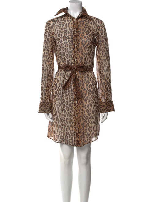 Dolce & Gabbana Animal Print Mini Dress