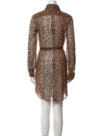 Dolce & Gabbana Animal Print Mini Dress