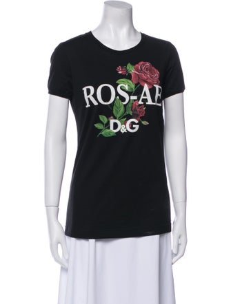 Dolce & Gabbana Graphic Print Crew Neck T-Shirt