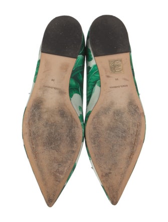 Dolce & Gabbana Satin Printed Ballet Flats