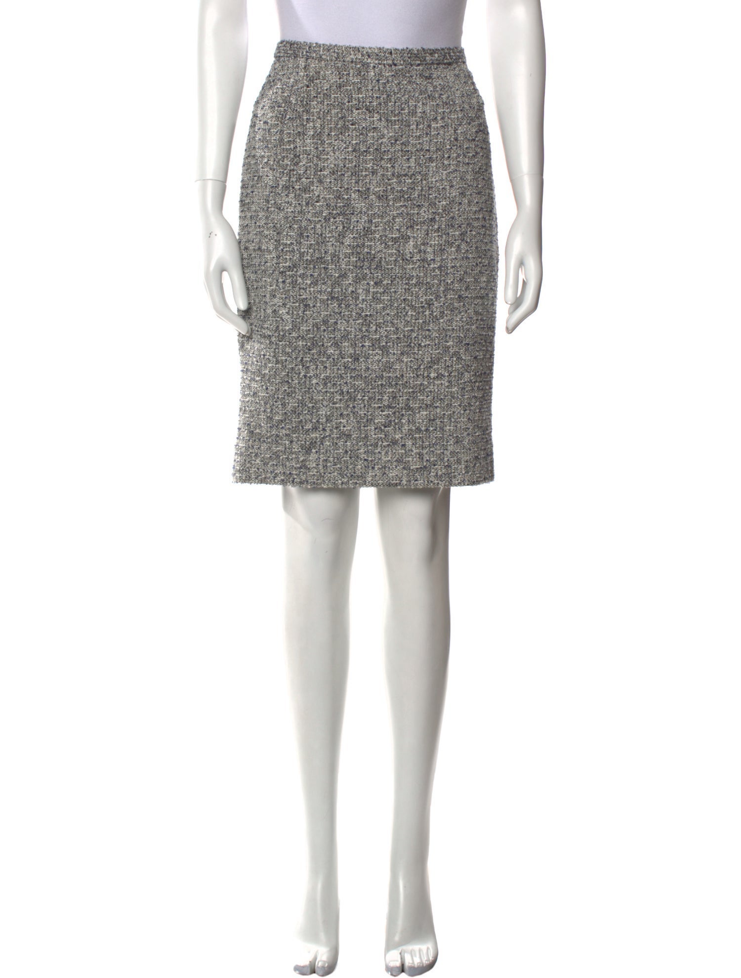 Dolce & Gabbana Tweed Pattern Knee-Length Skirt