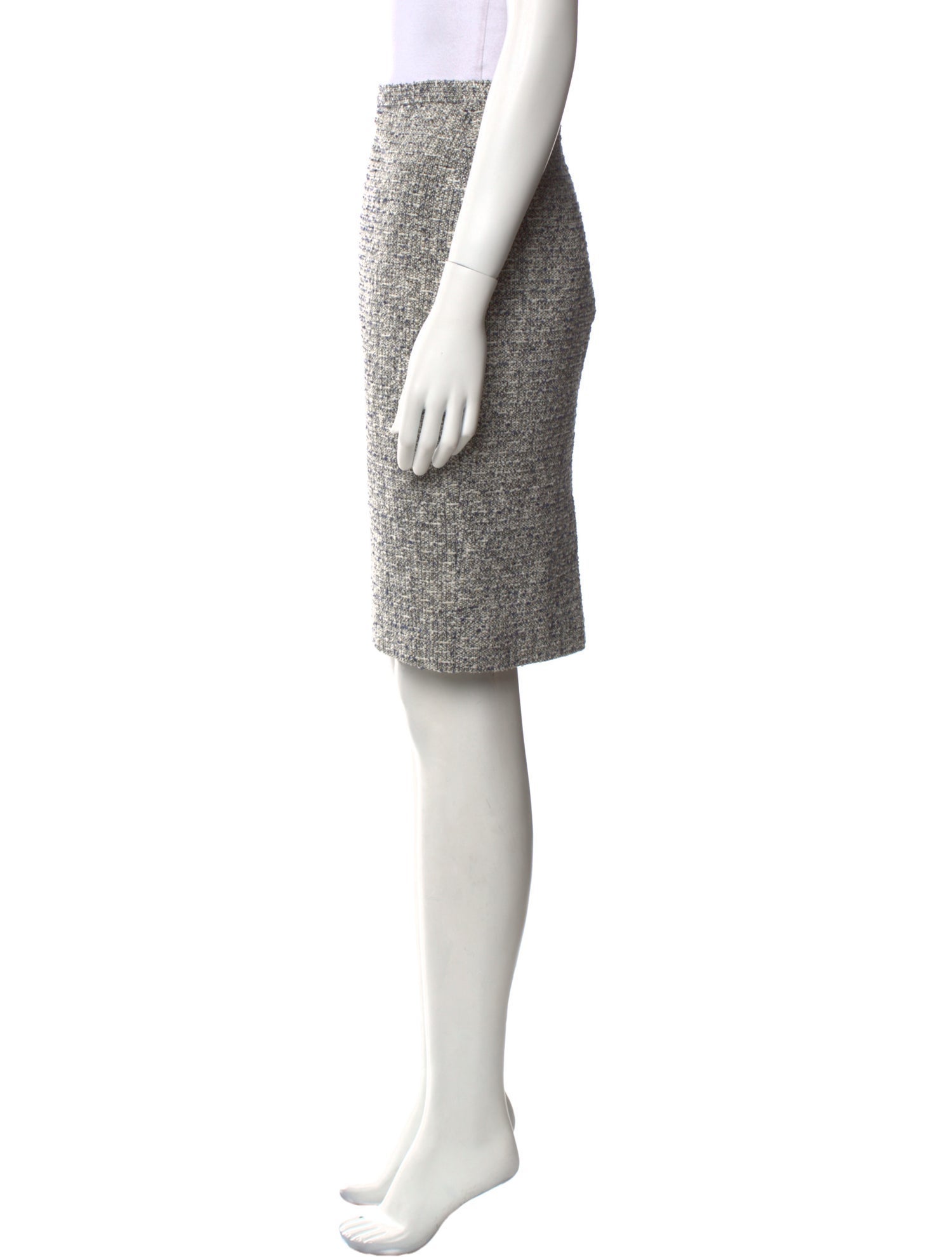 Dolce & Gabbana Tweed Pattern Knee-Length Skirt